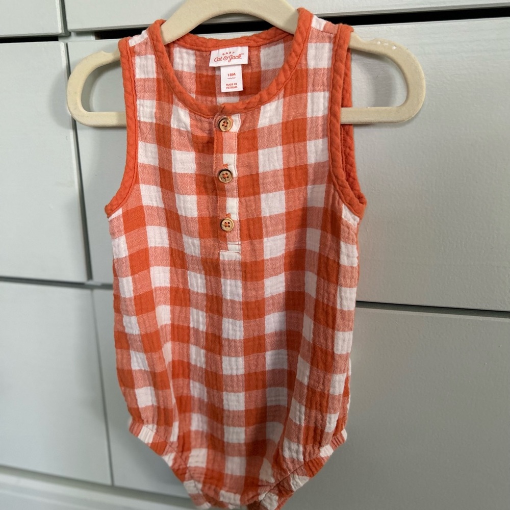 Cat + Jack Checkered Bubble Size 18 Months